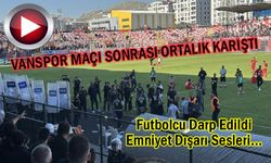 Vansporlu Taraftar ve Futbolcuya sert müdahale