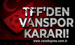 Play-off’ta elenen Vanspor’a bir çelmede TFF’den!