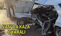 Van-Erciş karayolunda kaza: 6 yaralı