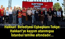 Hakkari Eşbaşkanı Tekçe: Hakkari’ye kayyum atanmışsa İstanbul tehlike altındadır