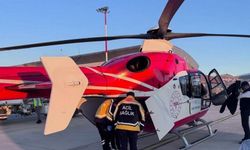 Kadın hasta ambulans helikopterle Van'a nakledildi