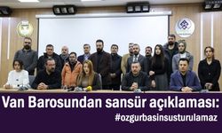 Van Barosundan sansür açıklaması: #ozgurbasinsusturulamaz