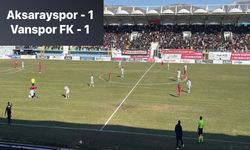 Vanspor öne geçtiği maçta beraberliğe razı oldu