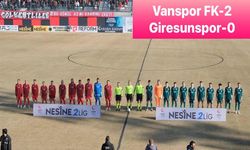 Vanspor FK; Giresunspor kalecisiyle yarıştı 2-0