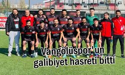 Vangölüspor'un galibiyet hasreti bitti