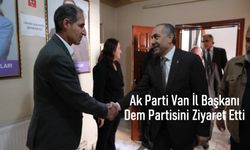 Van Ak Parti İl Başkanı Arvas'tan Dem Partiye Geçmiş Olsun Ziyaret!