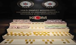 Van’da 66 kilo altın ve yüklü miktarda para ele geçirildi