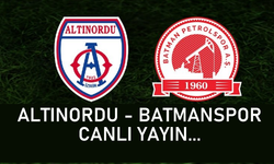 Altınordu-Batman Petrolspor maçı canlı yayın