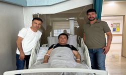 Vanspor Başkanı Erol Temel, Van Milletvekili Dindar'ı hastanede ziyaret etti