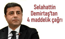 Selahattin Demirtaş'tan 4 maddelik çağrı
