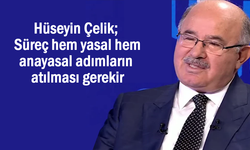Çelik; Süreç hem yasal hem anayasal adımların atılması gerekir