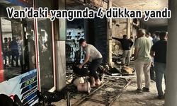 Van’daki yangında 4 dükkan yandı