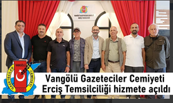 Vangölü Gazeteciler Cemiyeti Erciş'te Temsilcilik Açtı