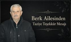 Berk Ailesinden Taziye Teşekkür Mesajı