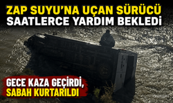 Van-Hakkari yolunda kaza geçirdi, sabah kurtarıldı