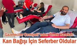 Gazeteciler bu kez can kurtarmak için kolları sıvadı