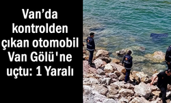 Kontrolden çıkan otomobil Van Gölü'ne uçtu