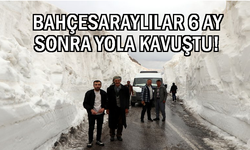 Bahçesaray yolu kontrollü olarak trafiğe açıldı