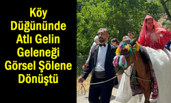 Asırlık atlı gelin geleneği renkli görüntüler oluşturdu