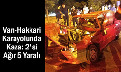 Van-Hakkari karayolunda kaza: 2'si ağır 5 yaralı