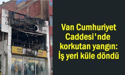 Van şehir merkezindeki yangın paniğe neden oldu