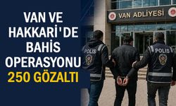 Van ve Hakkari'de yasa dışı bahis operasyonu: 250 gözaltı