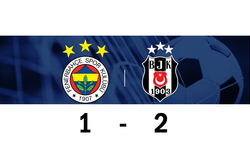 Sezonun ilk derbisini 2-1 Beşiktaş kazandı.