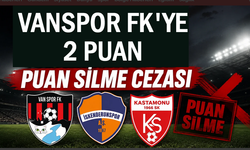 Vanspor FK’ya şok: 2 puanı silindi!