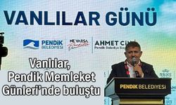 Vanlılar Pendik'te Memleket Tanıtım Günlerinde Buluştu
