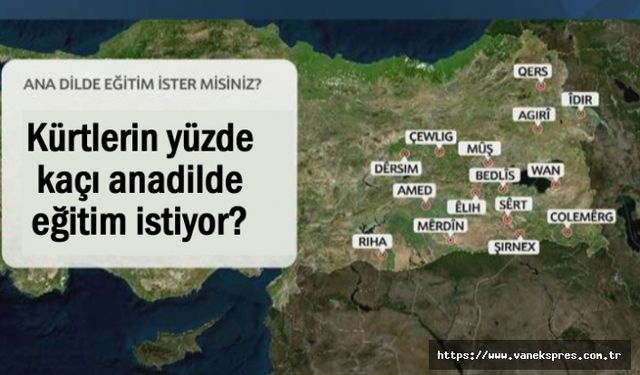 Van ve 15 il anketi: Kürtlerin yüzde 80'i anadilde eğitim istiyor