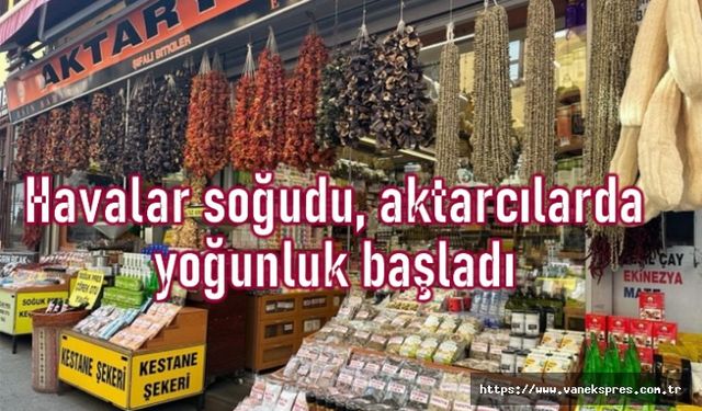 Van'da havalar soğudu, aktarcılarda yoğunluk başladı