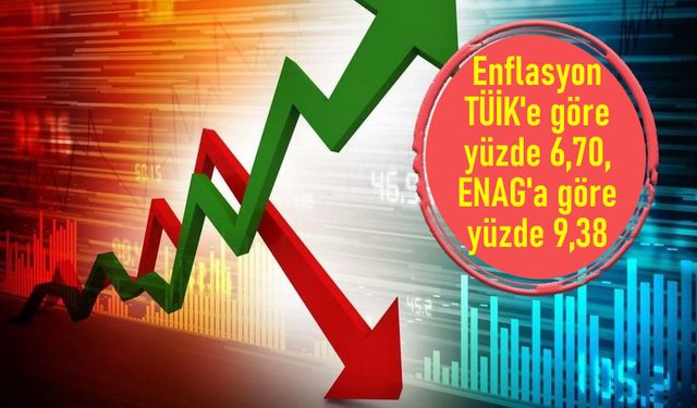 2024 Ocak ayı enflasyon verileri: TÜİK'e göre yüzde 6,7; ENAG'a göre yüzde 9,38