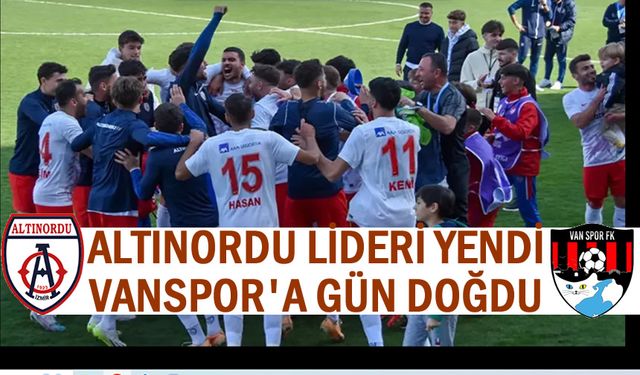 Altınordu kazandı Vanspor FK sevindi!