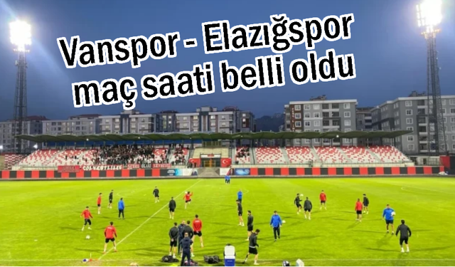 Vanspor gece maçına çıkıyor!