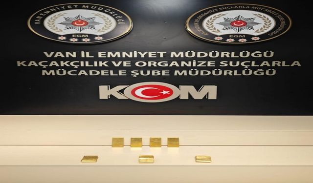 Van’da 30 milyon TL değerinde 7 kilo altın ele geçirildi