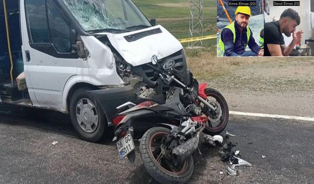 Van’da minibüs motosiklete çarptı: 2 genç hayatını kaybetti