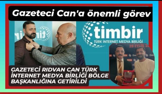 Vanlı Gazeteci Rıdvan Can, TİMBİR Doğu Anadolu Bölge Başkanlığına Getirildi