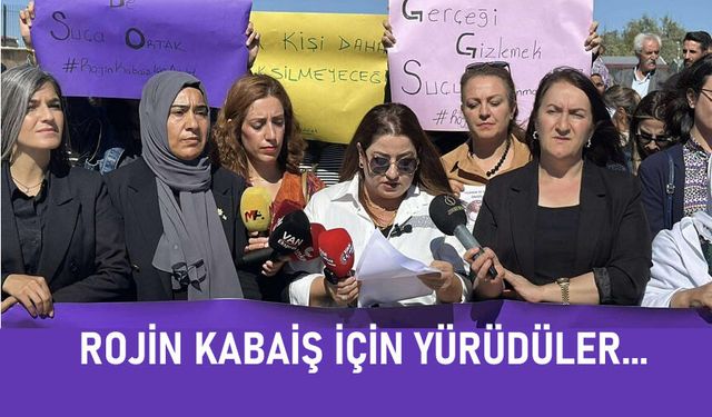 Kadınlar Van'da Rojin Kabaiş için yürüdü