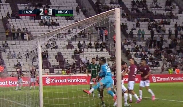 Elazığspor, Bingölspor karşısında yıkıldı 2-3