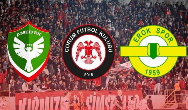 Erokspor Çorum’a 2-1 yenildi, Amedspor ligde 2’nci oldu