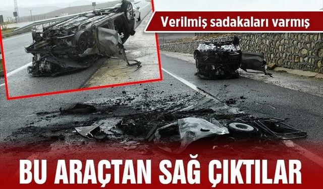 Batman'da Takla Atan ve Yanan Araçtan Mucizevi Kurtuluş