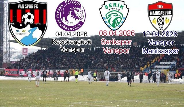 Vanspor'da kader haftası! 9 günde 3 zorlu maç...