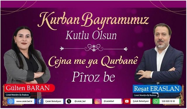 Çatak Belediye Eş Başkanlarından Kurban Bayramı Mesajı