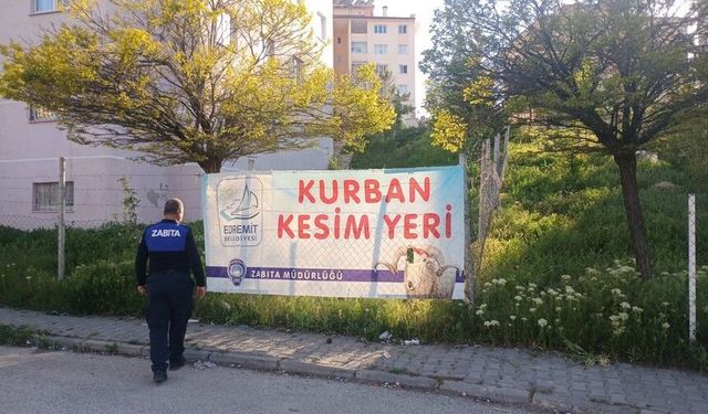 Edremit Belediyesi Kurban Kesim Noktalarını Duyurdu