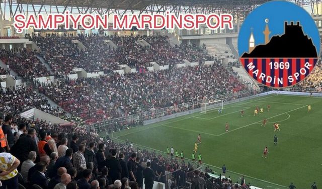 Mardinspor Muşspor'u 2-1 yenerek 1. Lige yükseldi