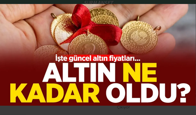 Altın düşüşte!  Son 3 ayın en düşük seviyesi