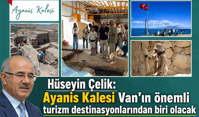 Hüseyin Çelik, Ayanis Kalesi kazılarını ziyaret etti