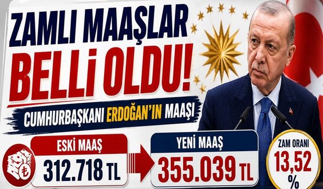 Erdoğan ve milletvekillerine zam; 500 bine dayandı