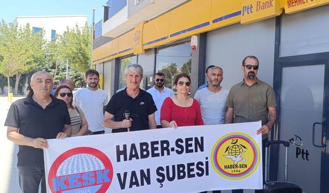 Van'da PTT çalışanlarının talepleri Meclis’e taşınacak
