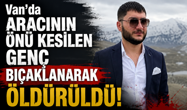 Van’da aracının önü kesilen genç bıçaklanarak öldürüldü!